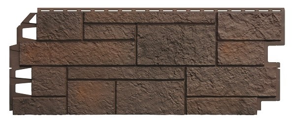 Купить сайдинг темно-коричневый 1,0х0,42м vilo sandstone в интернет-магазине "Корд".