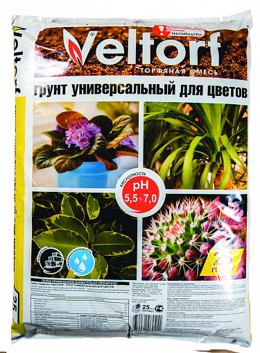Купить грунт д/цветов универсальный 25л veltorf в интернет-магазине "Корд".