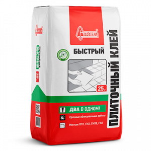 Клей плиточный (быстрый) 25 кг. (Старатель) 
