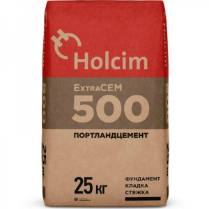Цемент ПЦ-500-Д0   (куль - 25кг.) Холсим