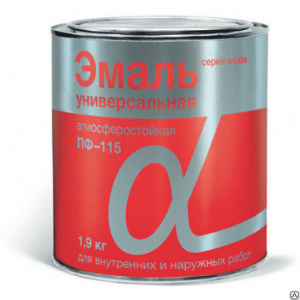 Эмаль ПФ-115 белая 0,9кг Альфа