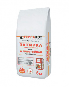 Затирка белая Терракот жаростойкая 5кг