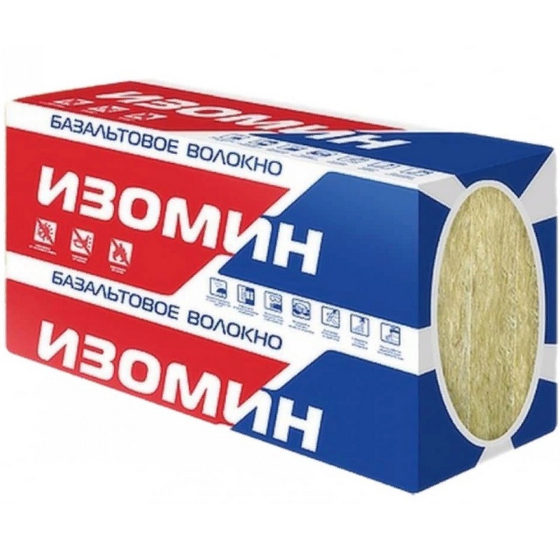 Купить утеплитель базальтовый изомин 25 (1200х600х100) 4шт 0,288 м3 в интернет-магазине "Корд".