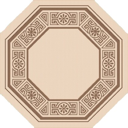 Купить коврик эко 1,2х1,2м 7354-01  8ми гранник в интернет-магазине "Корд".