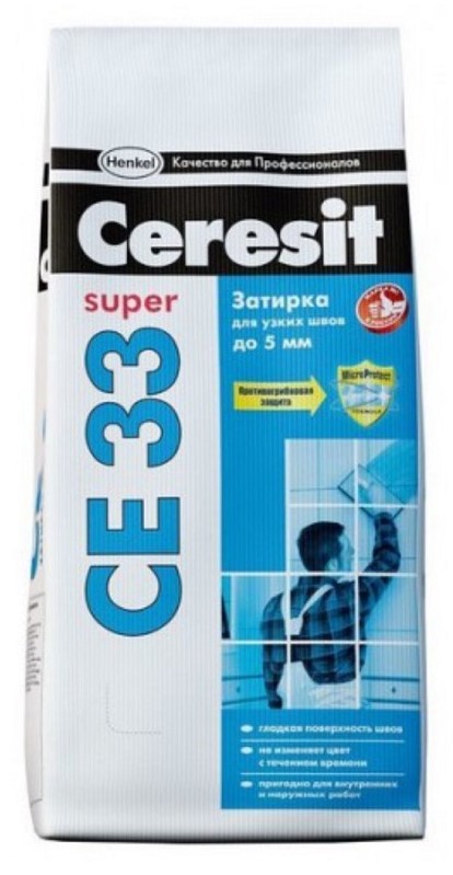 Купить затирка "ceresit" белая 2 кг се33  в интернет-магазине "Корд".
