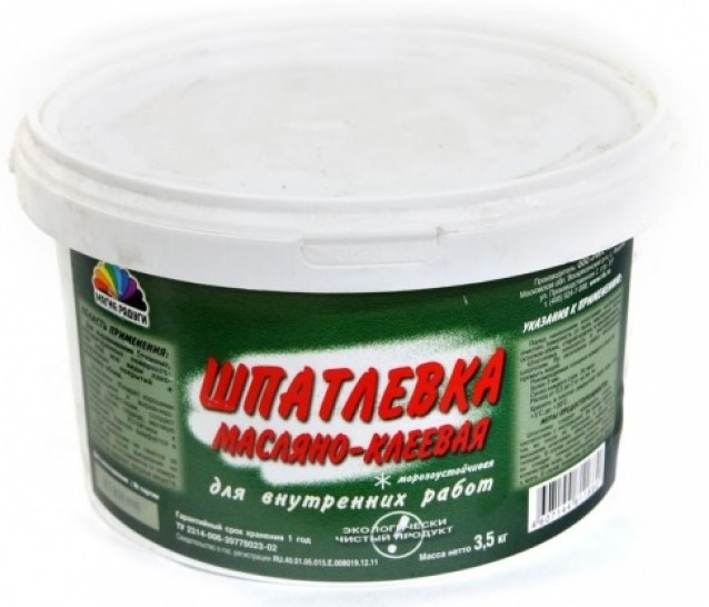 Купить шпатлевка маслено-клеевая 3,5кг радуга в интернет-магазине "Корд".